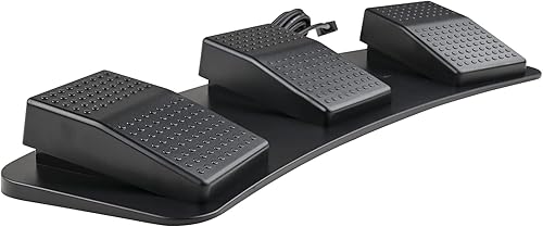 Miniatura 8 de Powboro Pedal de pie USB PC Triple 3 Teclas Interruptor de Control de Pie Teclado HID Programable Acceso directo Hotkey Mouse Acción para