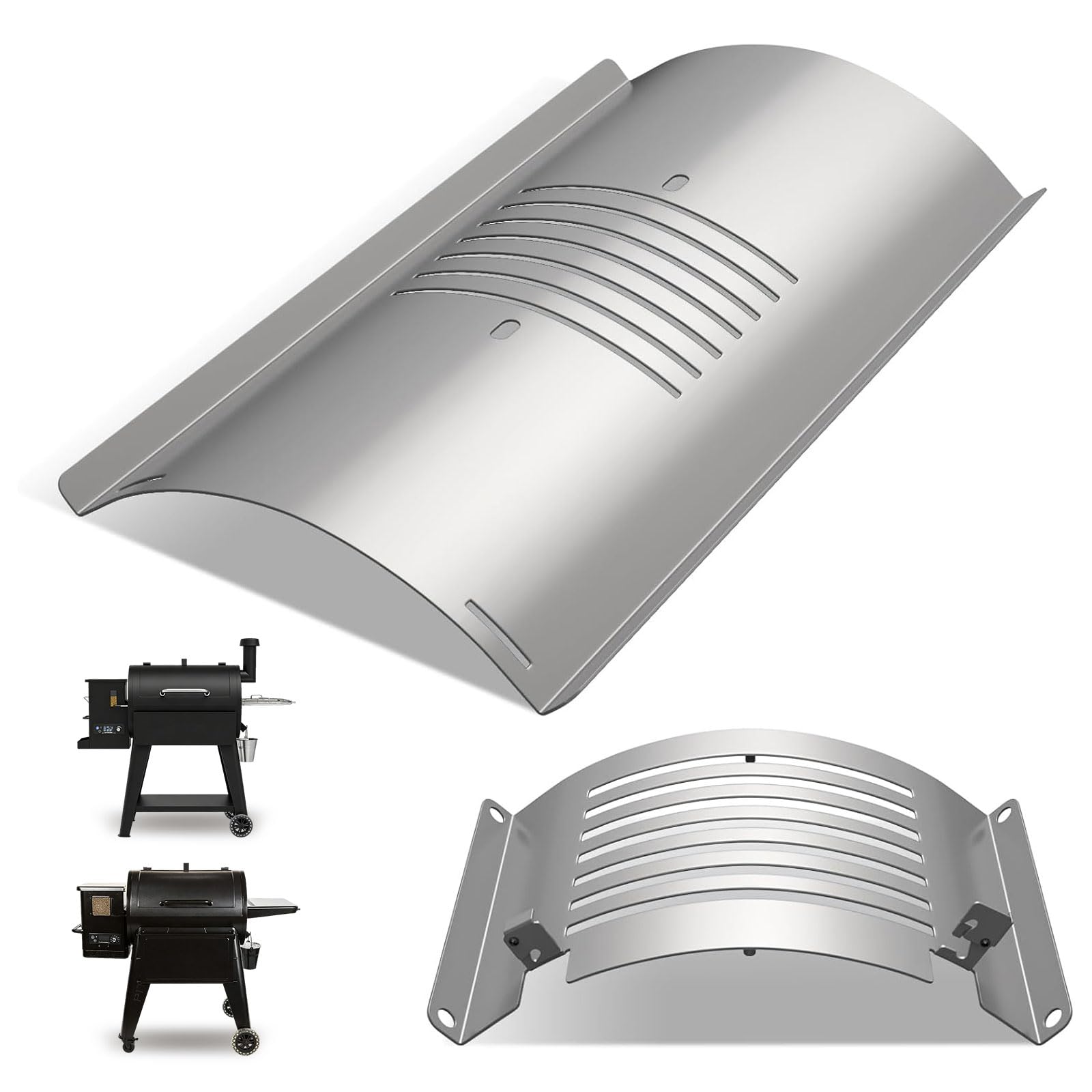 Photo 1 of *Rusted* BMMXBI Flame Broiler Kit for Pit Boss 820 850 Series Pellet Grills, Flame Broiler Slide Cover Bottom Kit for Pit Boss PB820FB PB820PS1 PB820S PB820SC PB820XL PB850CS1 Pit Boss Grill Replacement Parts