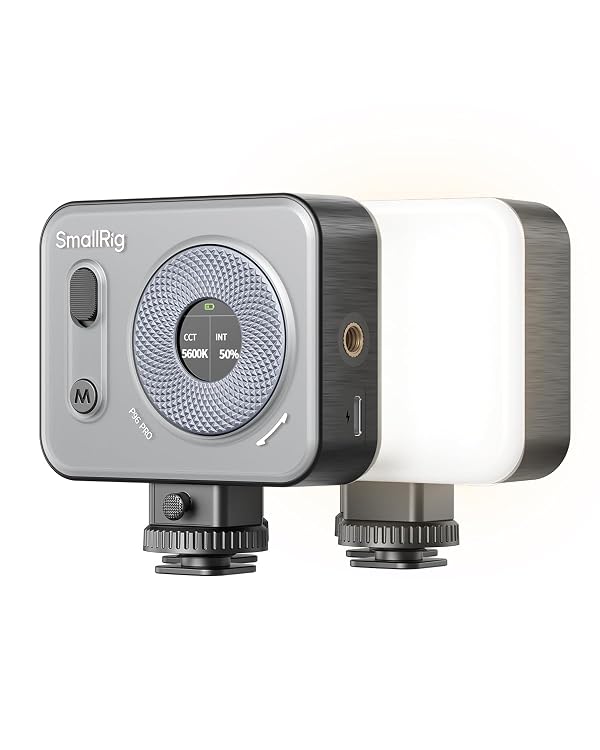 SMALLRIG Vibe P96 Pro Led Video Light, Portable Camera Light for Photography, Cold Shoe Light, CRI95+, 2500-6500K, 5 Effects, Fill Light Accessories for Content Creator, Streaming Black 4660 by SmallRig - Used condition - CA$24.09