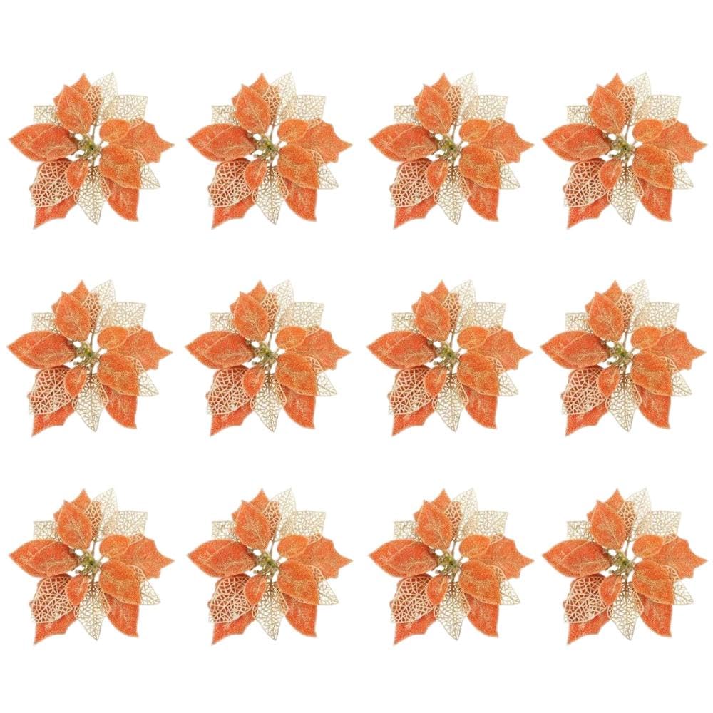 クリスマスツリー飾り 人工花 造花 クリスマス花 フラワー オーナメント Amazon.co.jp: Blooming Paradise クリスマスツリー飾り 人工花