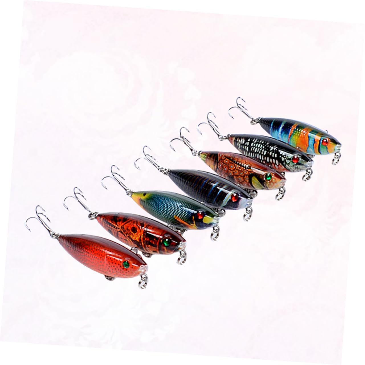 Toddmomy Lápiz Flotante Cebo Duro Señuelos Bajos Juego De Señuelos De Pesca Señuelo Bajo Cebos con Agudos Fuertes Cebos Flotantes Señuelos De Pesca Duros Pintados