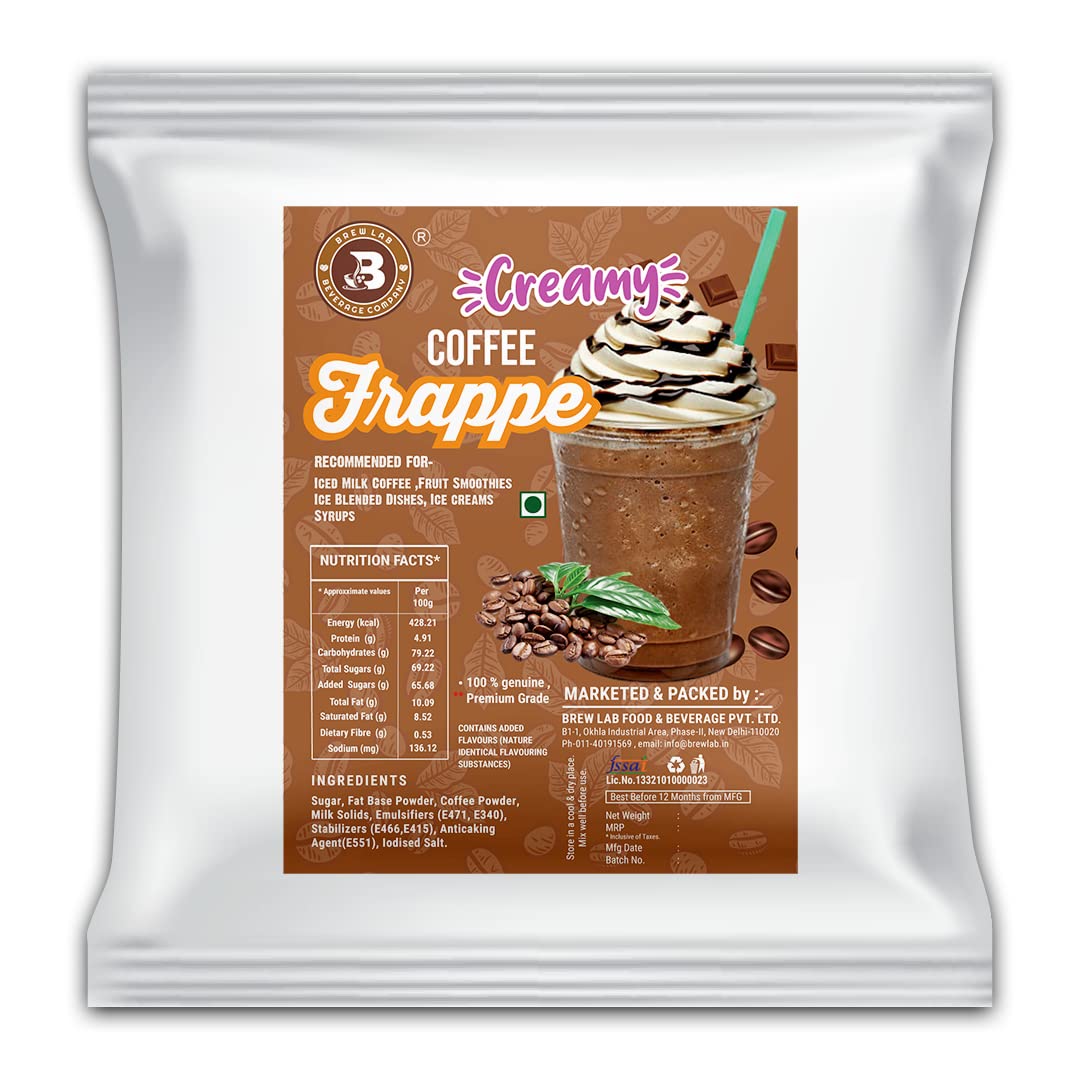 Brew Lab Creamy coffee Frappe Powder | For Frappes, Shakes, Cold Coffee | Frappe Premix Instant Coffee (1 kg) (B0CG3K9863) Amazon Price History, Amazon Price Tracker