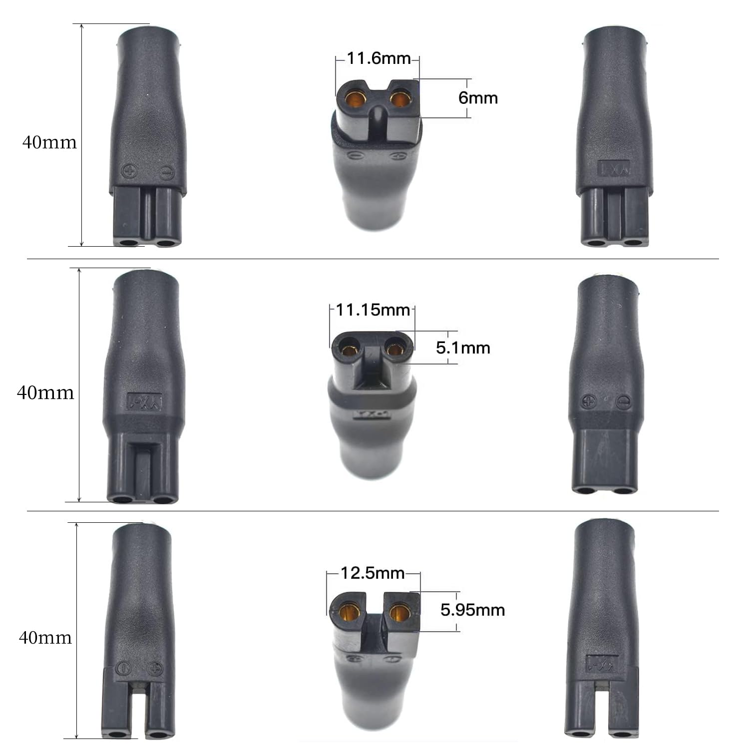 Cavo di ricarica USB 5V universale di ricambio 7PCS Adattatori, Compatibile con tutti i tipi di rasoi, apparecchi di cura elettrici, tosaerbe, purificatori (1)