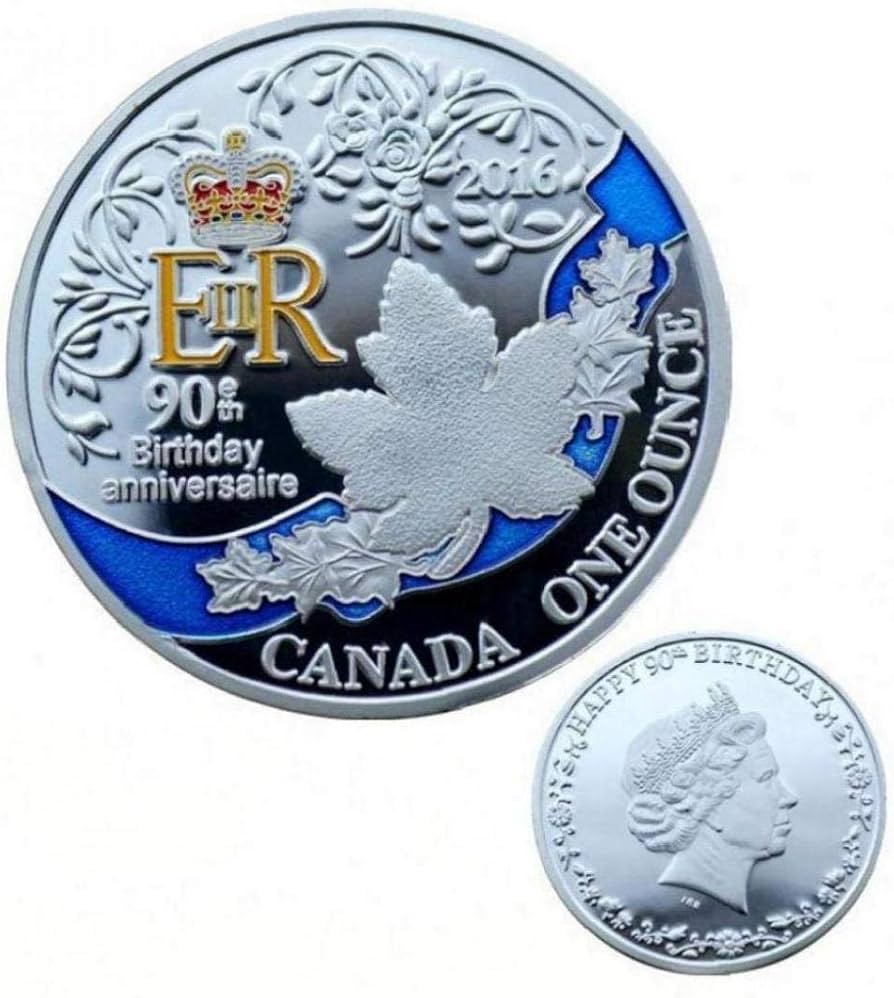 Amazon.co.jp: 記念コイン 英国女王誕生日 イギリス女王90周年 カナダ