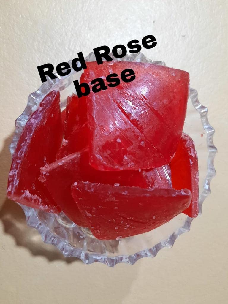 Rose Soap Base Glycerine100% Pure and Natural No Paraben SLS Tallow Alcohol Free 1 KG Queen Touch