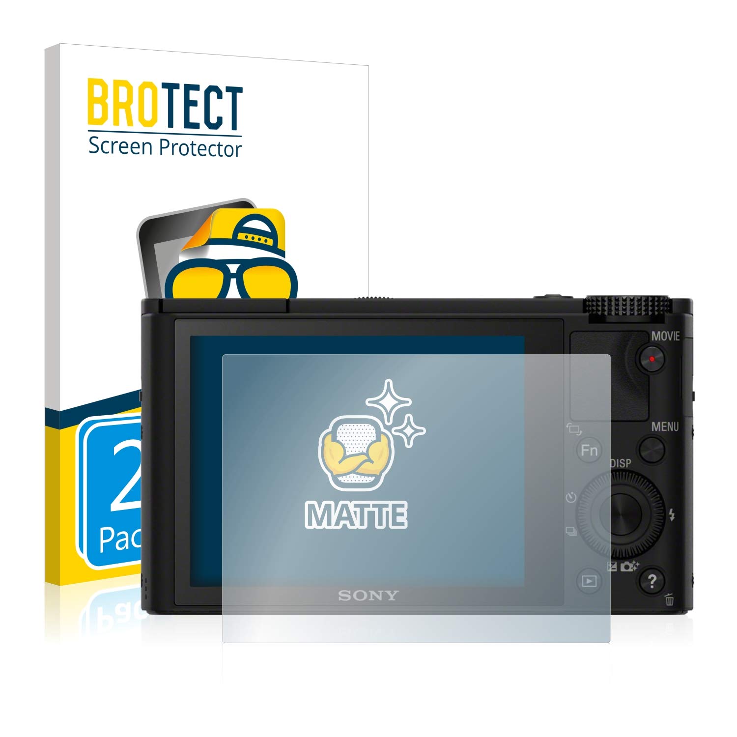 Brotect AirGlass Matte Pellicola Protettiva In Vetro Opaco Per Sony Cyber-Shot DSC-RX100 VI - Antiriflesso, Durezza 9H, Made In Germany - 3