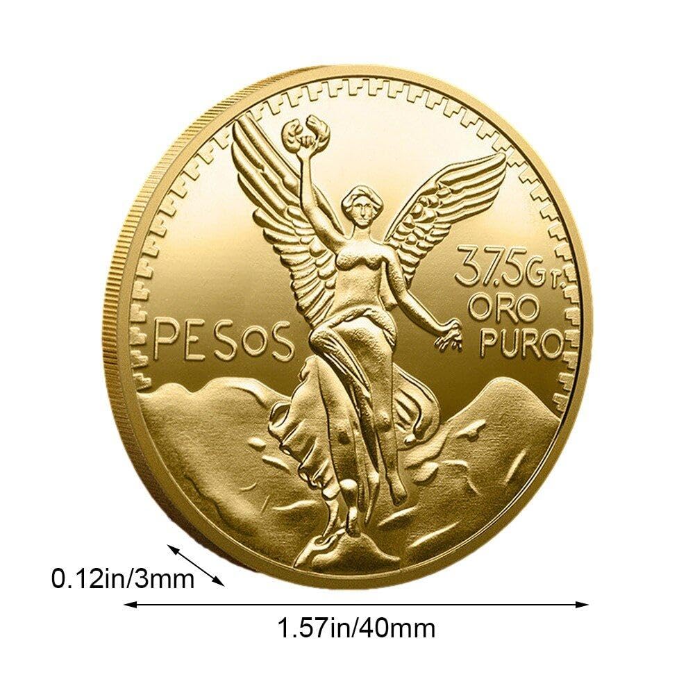 Moneda Conmemorativa Diosa De Moneda De Oro Conmemorativa Moneda Ángel De Independencia Moneda Decorativa Serpiente Águila Mexicana