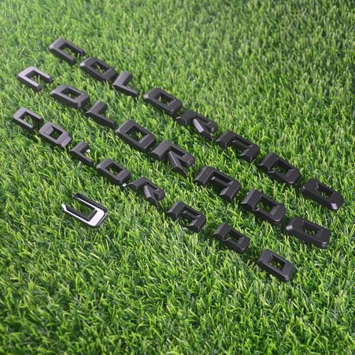 Image of Overlay Emblem 3D Letter Side Door Rear Tailgate Badge Nameplate Compatible for 2023-2024 Colorado Set of 3Pcs (Matte Black)