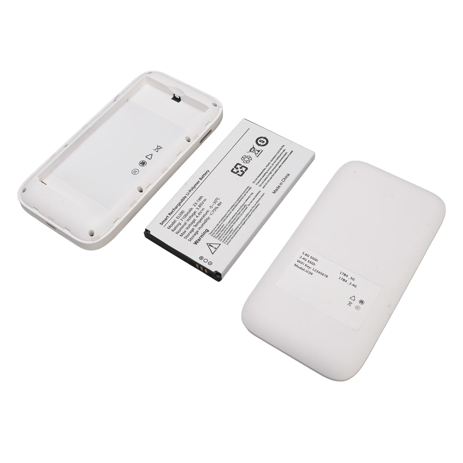 Router Portatile WiFi 6 Hotspot Mobile 5G, Touch Screen da 2,01 Pollici Batteria Grande da 7100 MAh con Slot per Scheda SIM, Supporta 16 Dispositivi per la Casa e il Viaggio