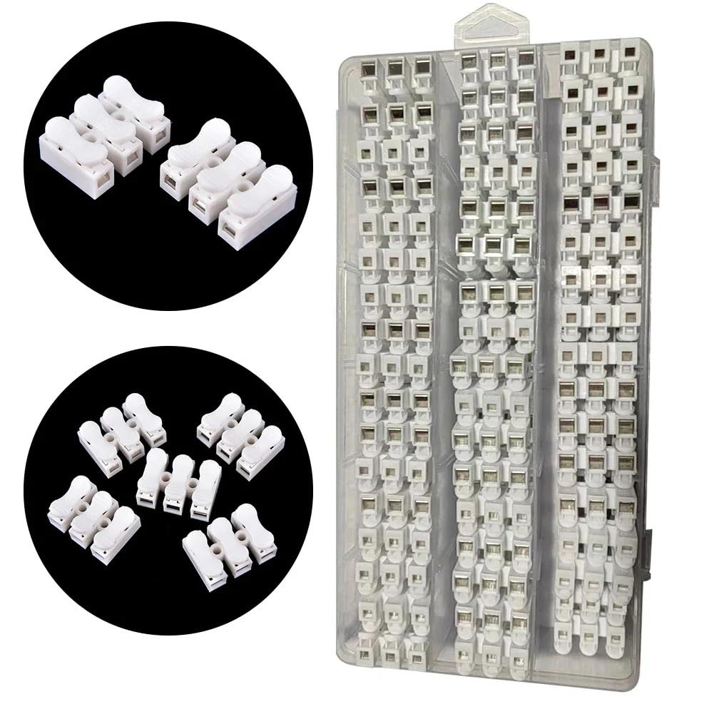 100 Pezzi for connettori rapidi a Molla CH-3, connettori for Cavi, morsettiere for apparecchiature elettriche