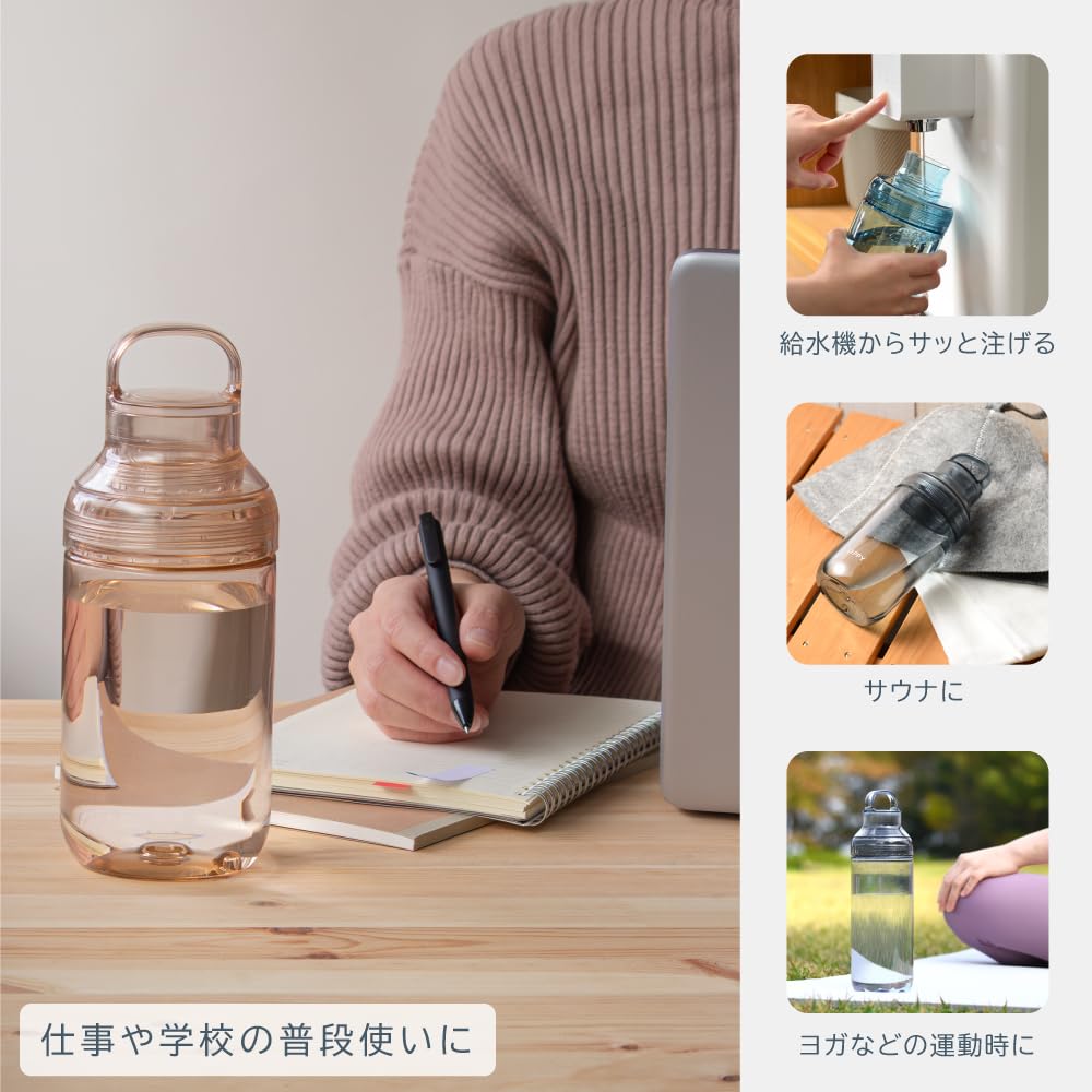 Amazon｜オーエスケー（OSK) ウォーターボトル 700ml クリア ブルー