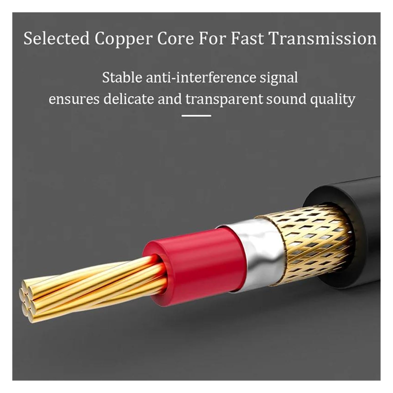 Kabel Audio Typu Jack 6,35 Mm Z Męskiego Na Męskie Kabel Aux Do Kabla Głośnikowego Wzmacniacza Gitarowego Stereo Kabel do Instrumentów Gitarowych (Color : 5M)