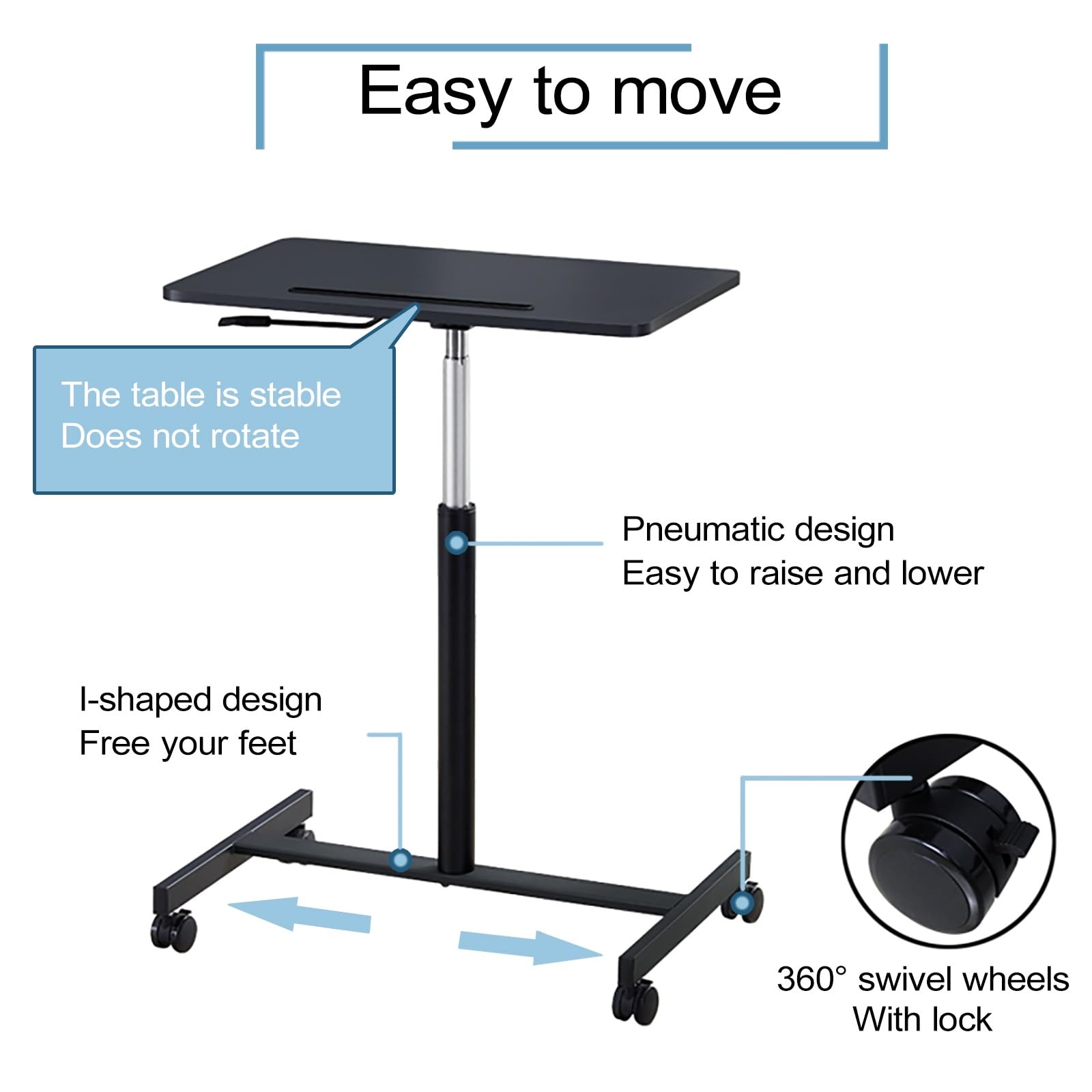 Supporto regolabile per podio con ruoteLeggio portatile per insegnanti, scuole, uffici e uso domestico, versatile supporto bianco