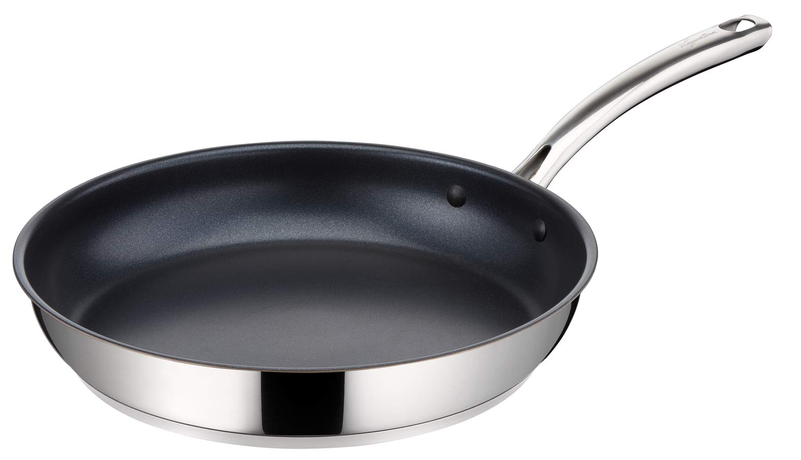 Lagostina Evelia Set di Pentole Induzione, Gas e Forno in Acciaio Inox 18/10, 13 Pezzi, Batteria con 4 Casseruole, Pentola, Padella Antiaderente, Mestolo, Schiumarola, Cucchiaio Spaghetti, 4 Coperchi
