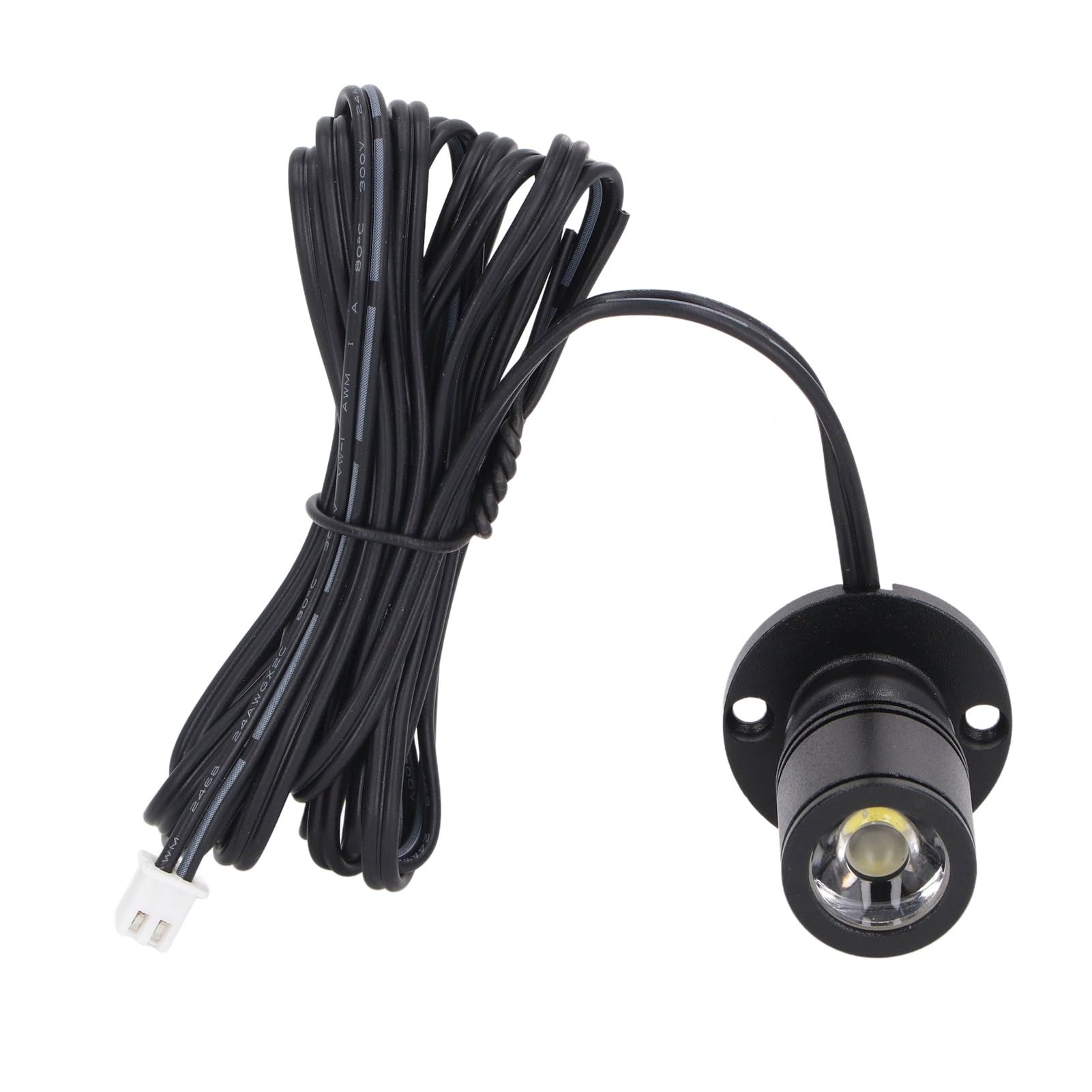 Mini Faretto Led Regolabile USB alimentato, Dimmerabile 4 Pezzi, per Armadio, Vetrine Portico, Armadietti Gioielli, 5 V Black