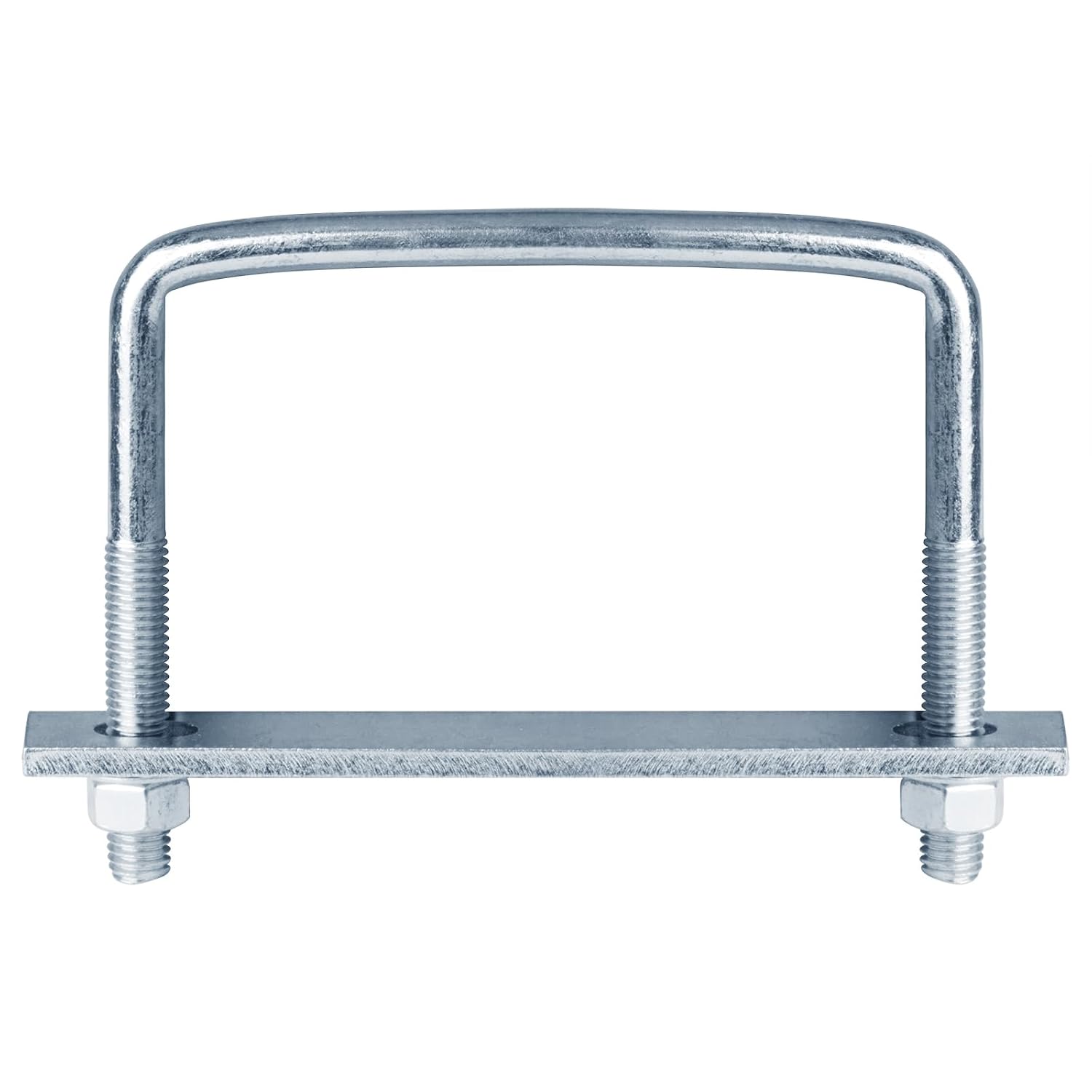 4 Pcs 5 inch Wide Square U-Bolts, 1/2" x 5-1/8" x 4", Electro-Galvanized Steel