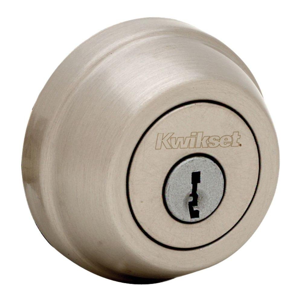 Kwikset 780-15 Single Cylinder Deadbolt Satin Nickel Finish