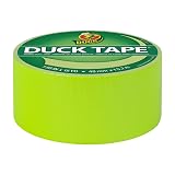 Duck 285225 Duct Tape, Fluo rescent, 1.88 Inches x 15 Yards, Single Roll, Fluorescent Citrus – view 2
