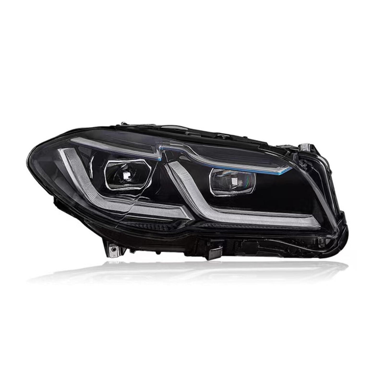 Lampada Fanale Posteriore Auto Luci Anteriori Per BMW F10 Fari A 2011-2017 Accessori Serie 5 520i 525i F18 Modificato Completo di Proiettori A montaggio(Black)