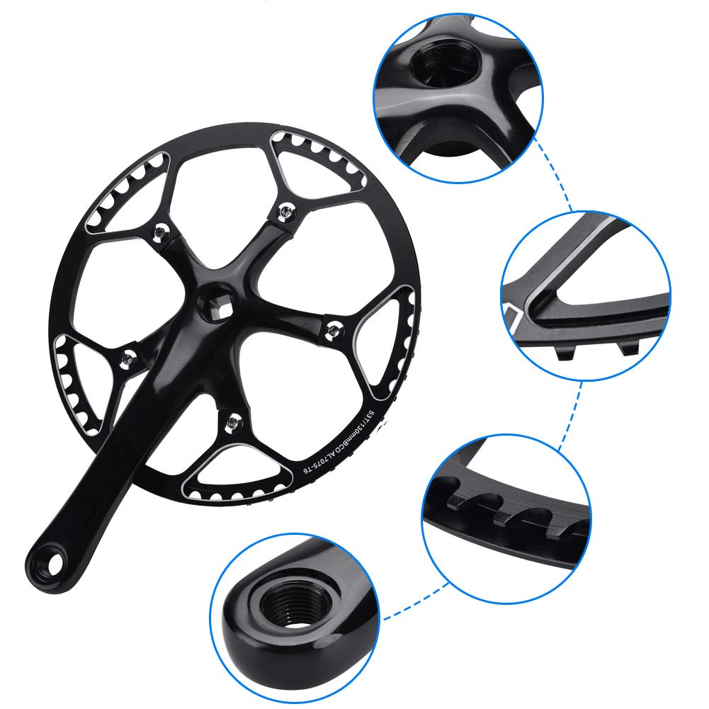 Cryfokt Mechanizm Korbowy do Roweru Górskiego Stop Aluminium Trwałe ramię