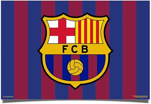 Desert Cactus FC Barcelona - Póster de fútbol de fútbol de 24 x 36 pulgadas, decoración oficial para fanáticos (24 x 36, estilo D)