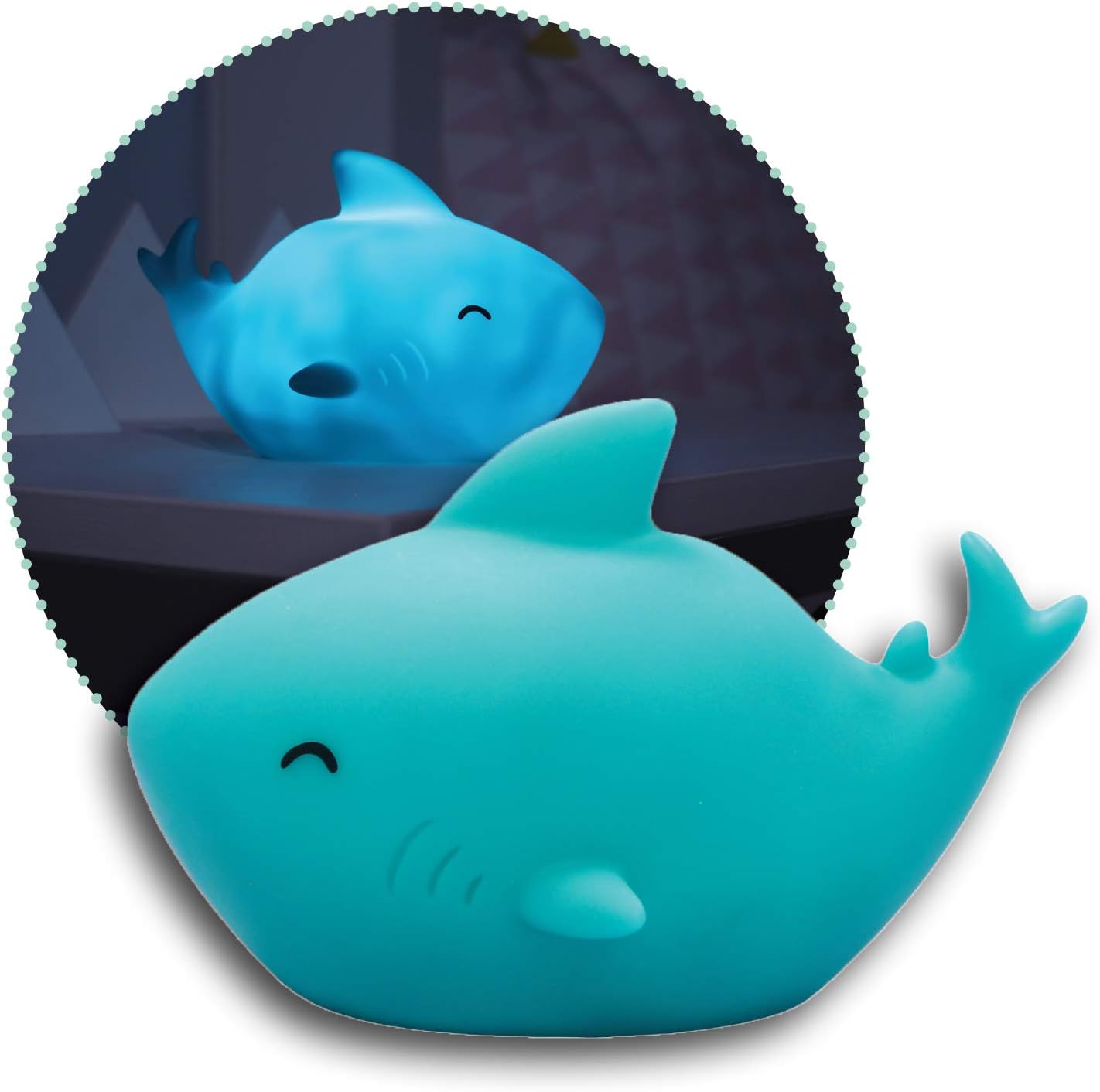 ReerLumilu Sea Life Shark Cute Night Light Great Christening Gift Birthday For Boys Girls Blue 52303
