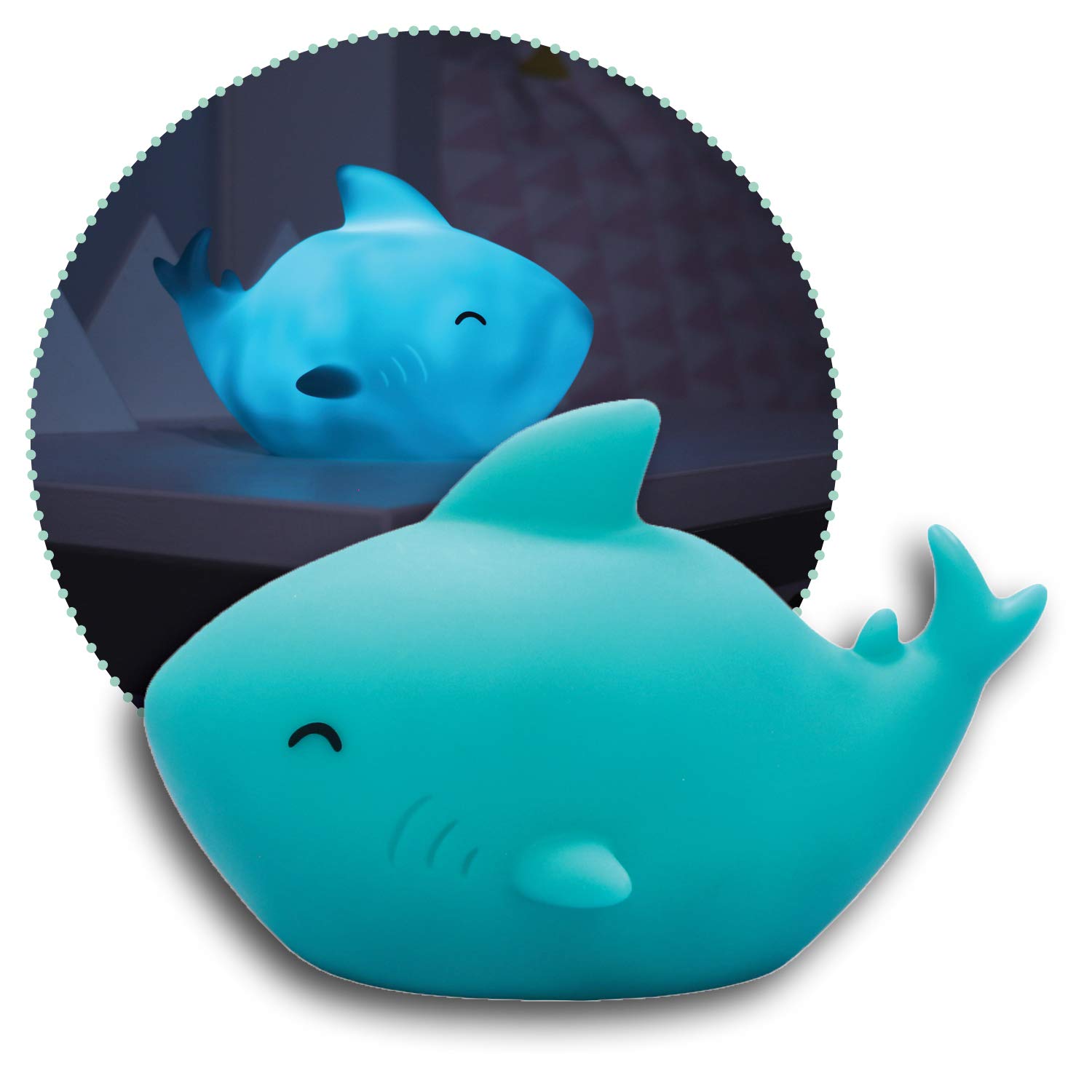 ReerLumilu Sea Life Shark Cute Night Light Great Christening Gift Birthday For Boys Girls Blue 52303