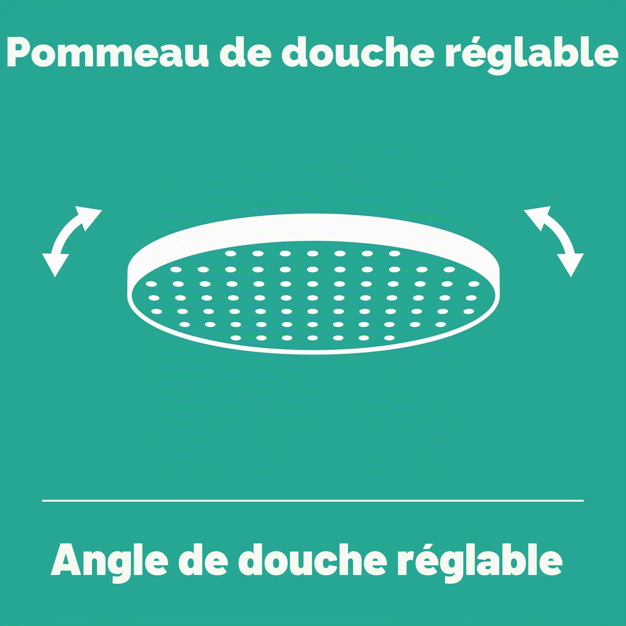 hansgrohe Pulsify S - Colonne de douche avec mitigeur thermostatique, douche pluie (⌀ 260mm) avec robinet, douchette (3 jets), support, flexible de douche, barre et douche de tête ronde, Chromé
