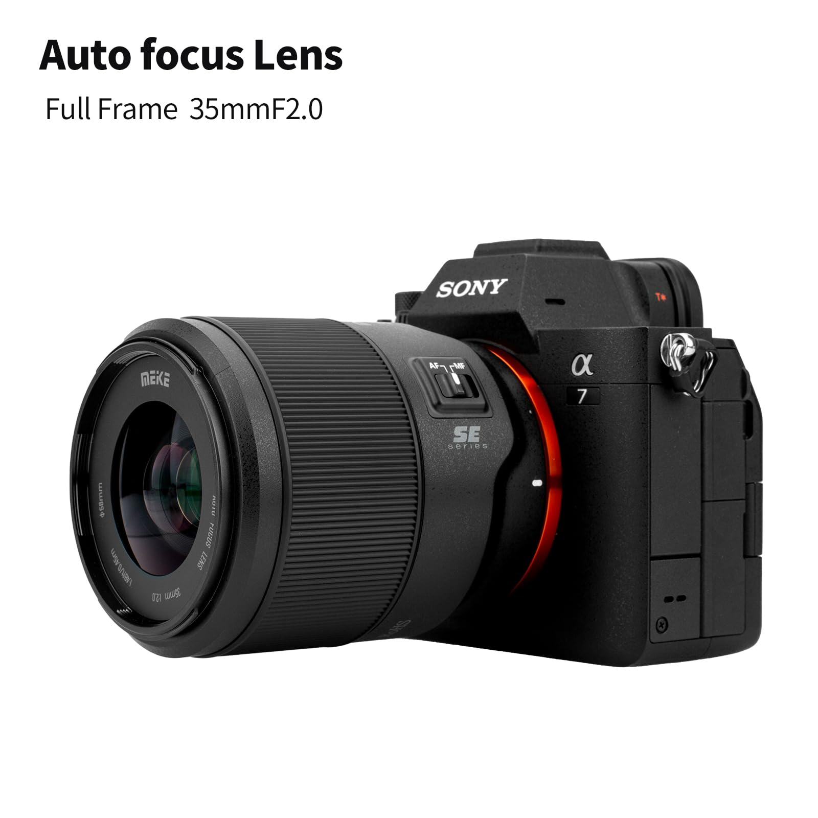 Meike 35 mm F2.0 pełnoklatkowy obiektyw AF-STM Sony E-Mount A9 A7III A7II A7