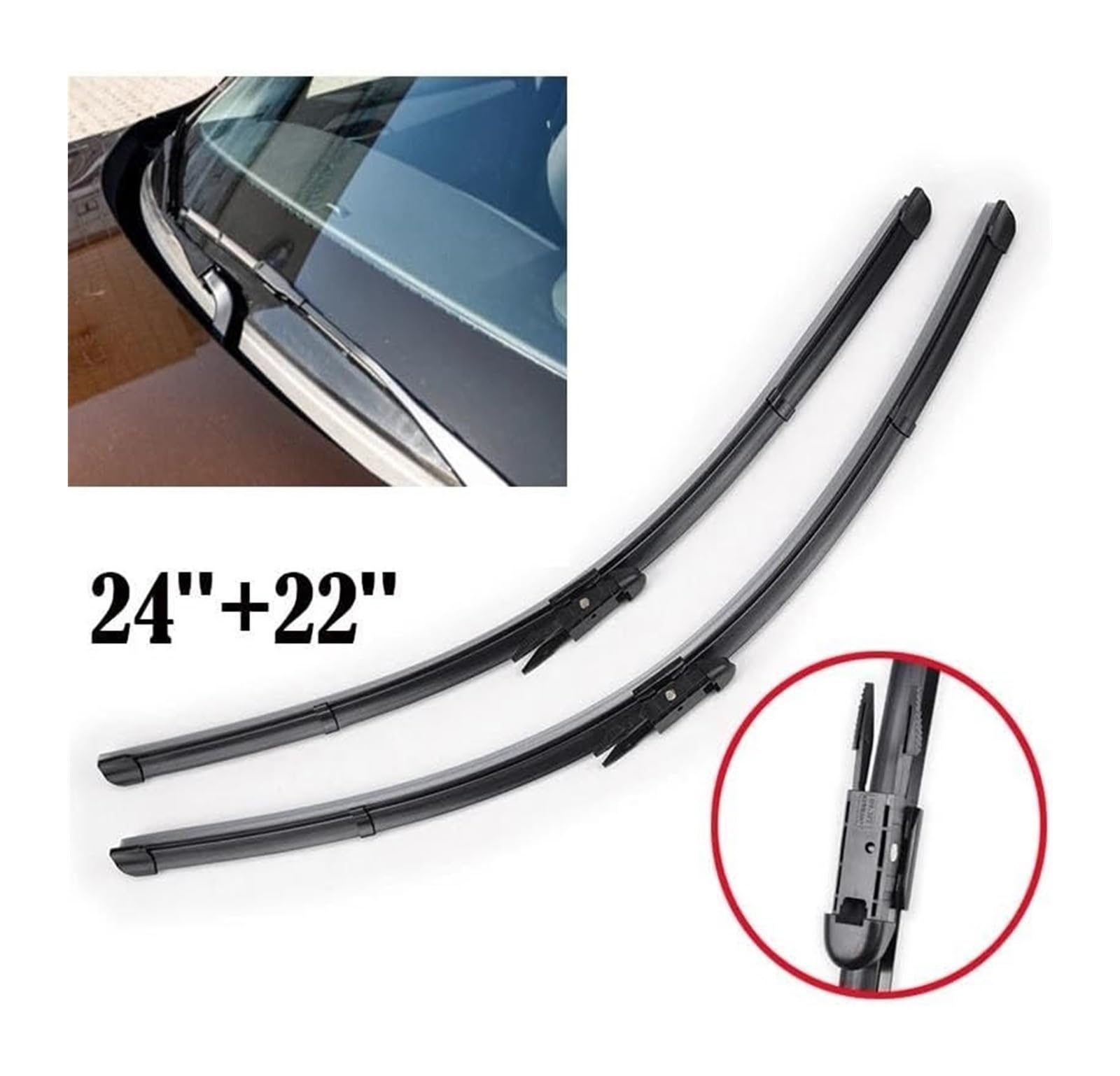 Spazzole Tergicristallo Per Volvo XC90 2007-2014 Parabrezza Spazzole Per Vetri 24 "+22" + 15 "Spazzole Tergicristallo Auto Set Spazzole Tergicristallo Anteriori Posteriori