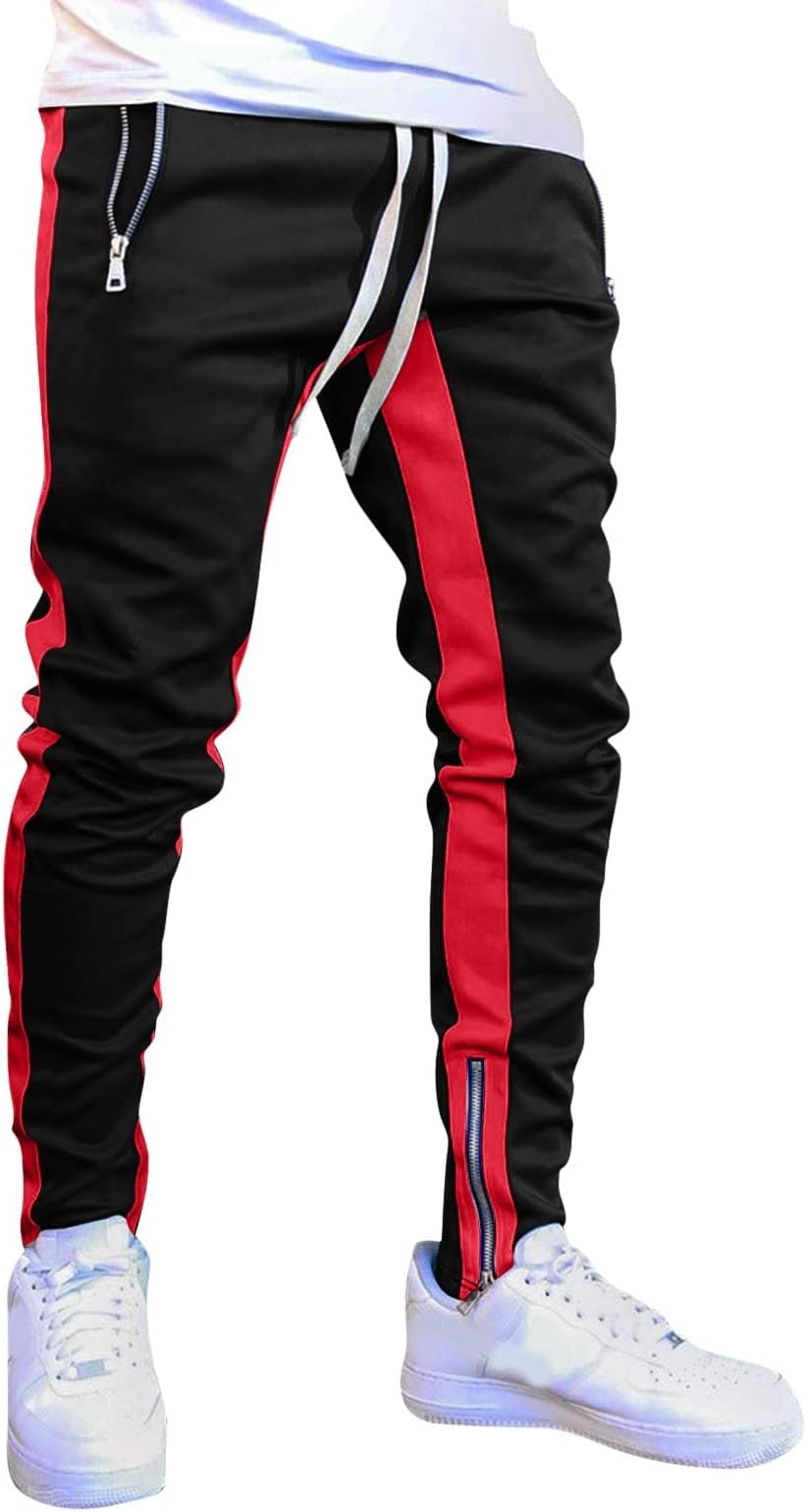 aihiheMens Skinny Joggers Sweatpants Sweatpants for Men Jogger Gym Mens Workout Jogger Pants Cold Weather Running Pants