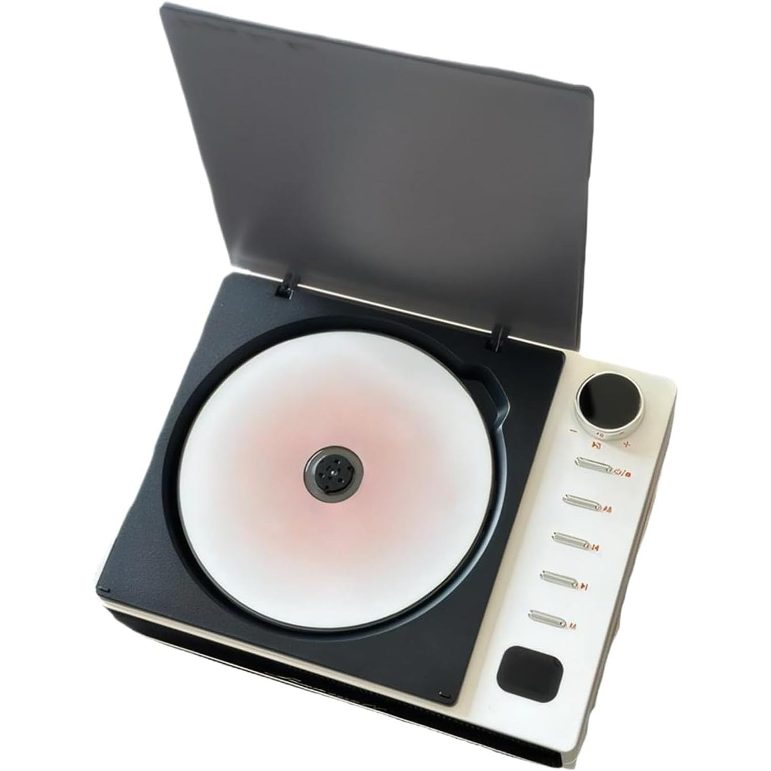 Lettore CD portatile, altoparlante Bluetooth con schermo digitale intelligente e controllo rotativo, effetto sonoro spaziale a 360°, per vacanze e lauree intelligenti