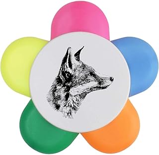 Azeeda 'Fox Portrait Side View' Flower Shape ...