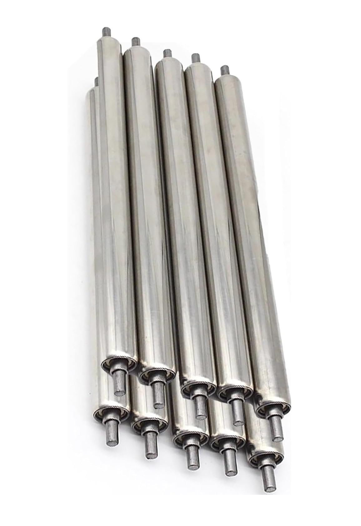 Rouleau de convoyeur en acier inoxydable anti-grippage L550 mm pour convoyeurs industriels