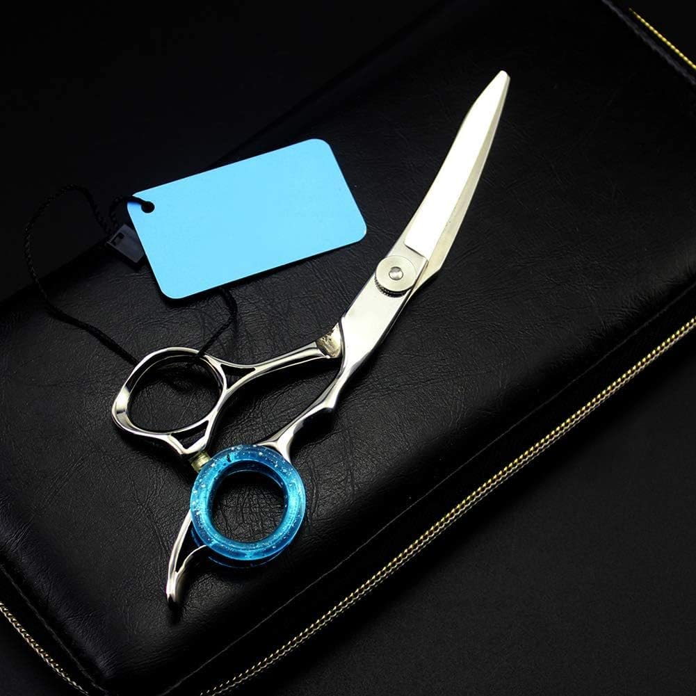 Tijeras de peluquería, Tijeras de peluquería, Tijeras con Forma, Herramienta Profesional de Peluquero y Uso Personal de 6 Pulgadas