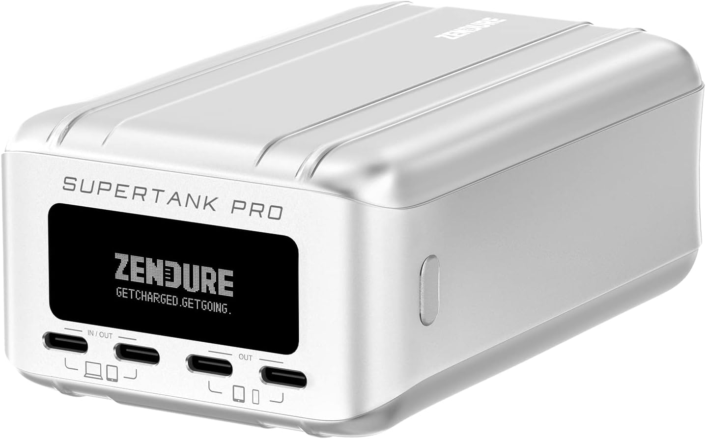 Zendure Portable Laptop Charger 100W PD 26800mAh Power Bank with 4 USB-C, 1 USB-A Adapter, External Battery Pack for Laptop iPad iPhone AirPods Pro Huawei OLED Display