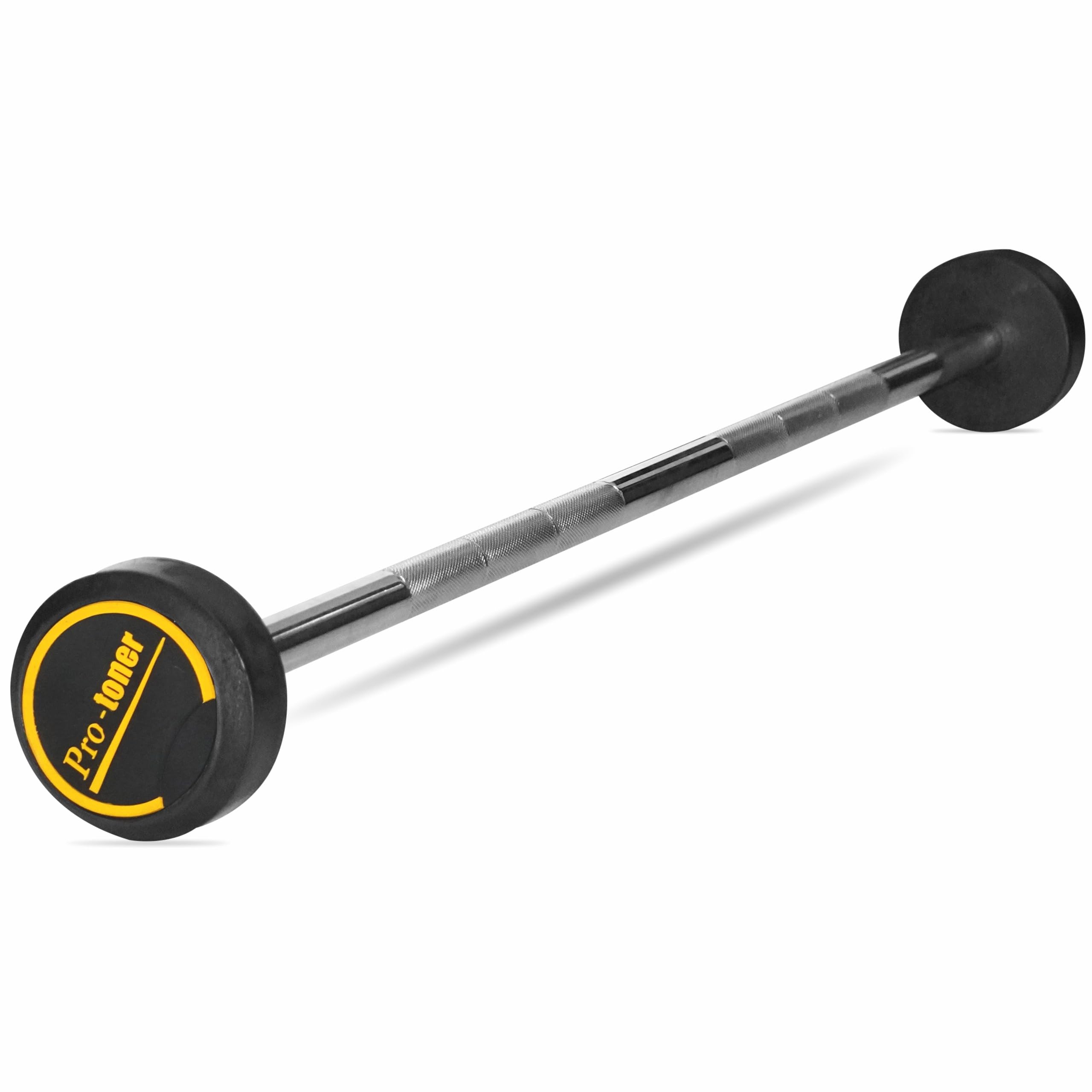 Protoner Fixed Barbell,10 kg-20 kg, 4 Feet Length, 30 mm Diameter, Rubber Coated Weights (10, Kilograms)-image-24