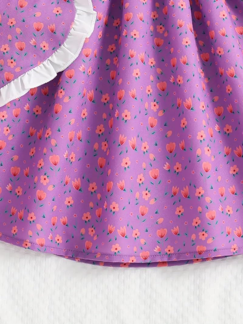 Niren Enterprise Entzückendes Blumenmädchenkleid mit herzförmiger Geldbörse - perfekt für jeden Anlass, 1 Stück