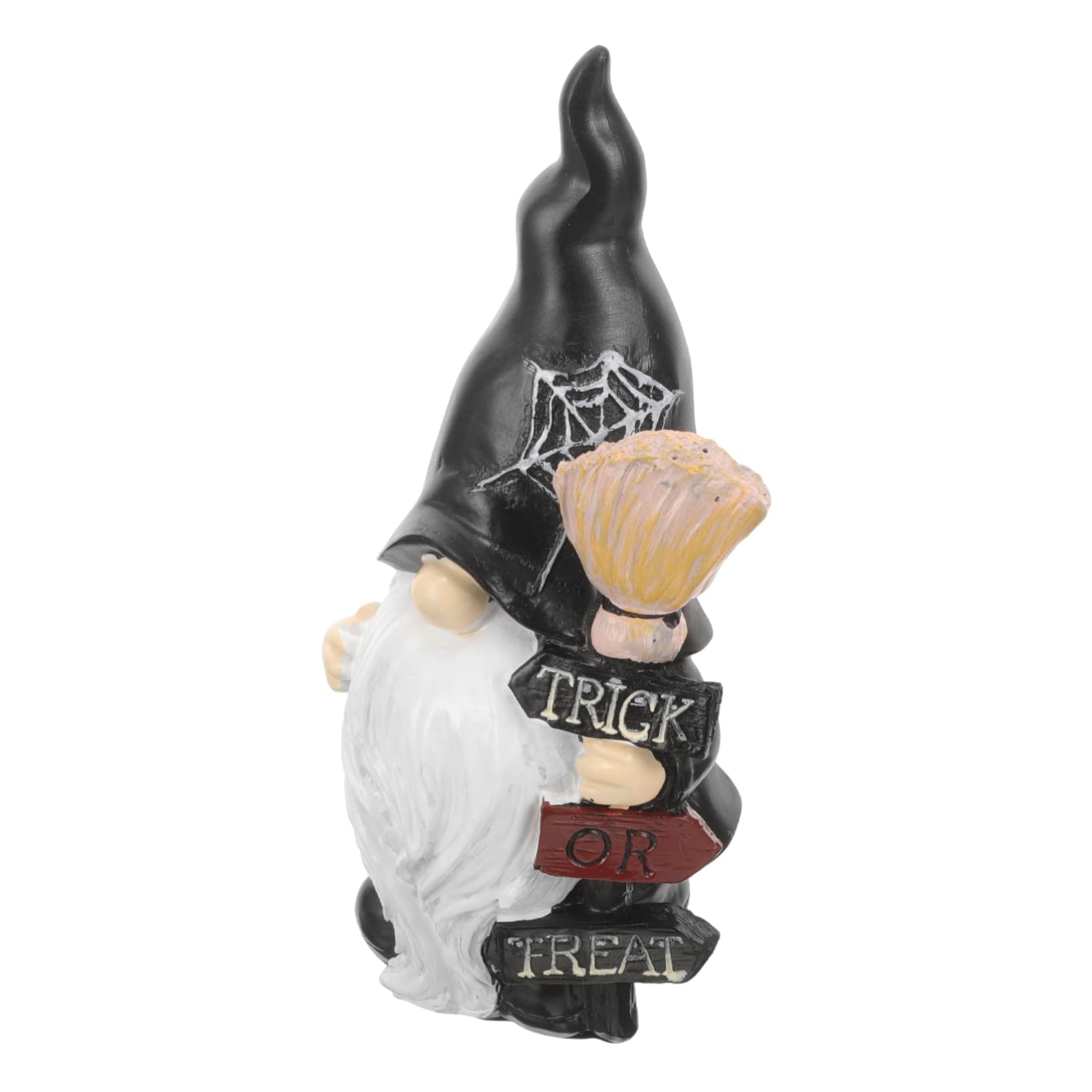 ibasenice Statue de Nain de Jardin GNOME en Résine Noir pour Cour et Jardin