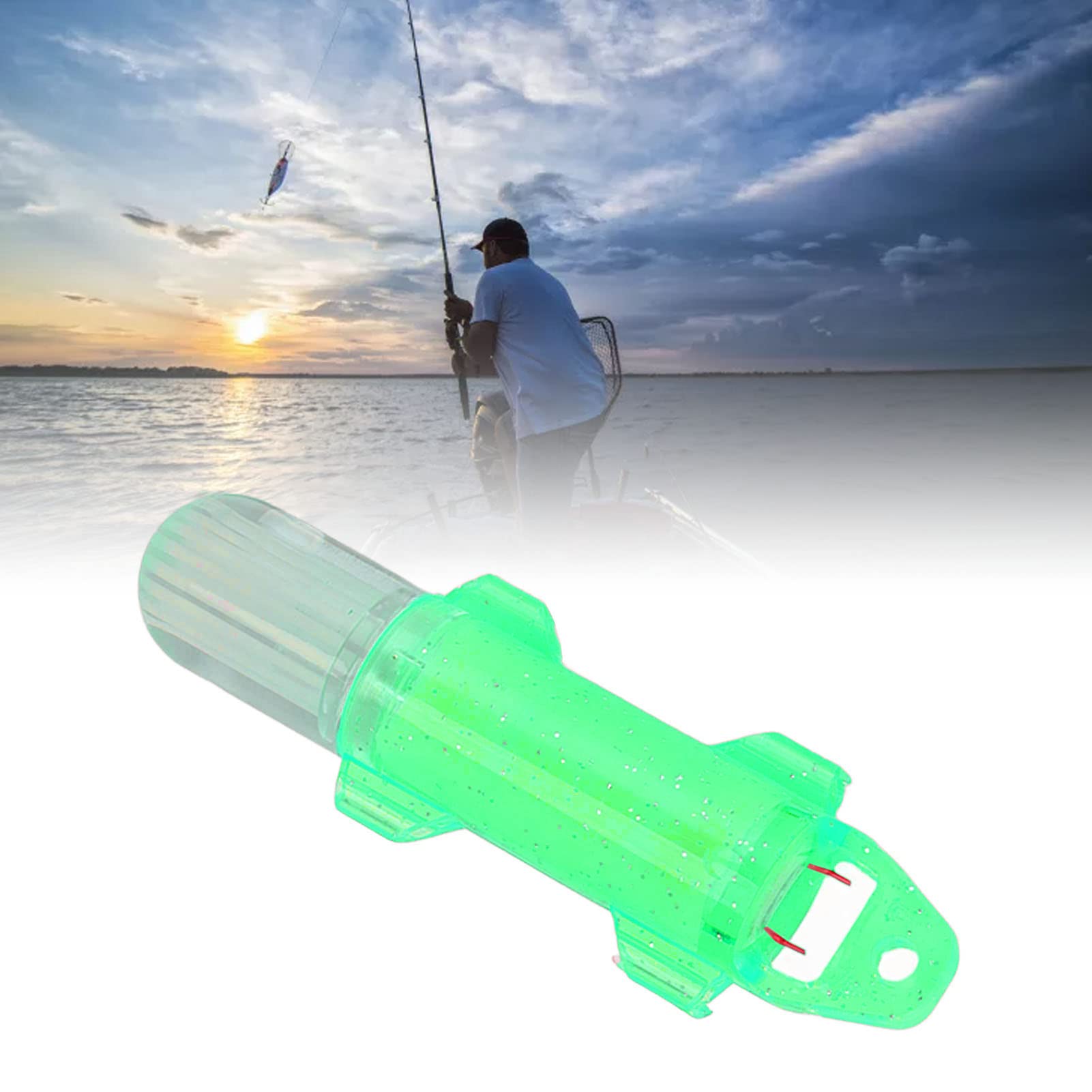 NUOVA LUCE LED Pesca Rugginita Subacquea Plastica Con Foro Girabile EUR