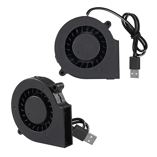 Miniatura 3 de Ventilador USB de 2.953 in y 5 V, ventilador USB de 2.953 in x 0.591 in, ventilador de enfriamiento sin escobillas de 5 V USB DC