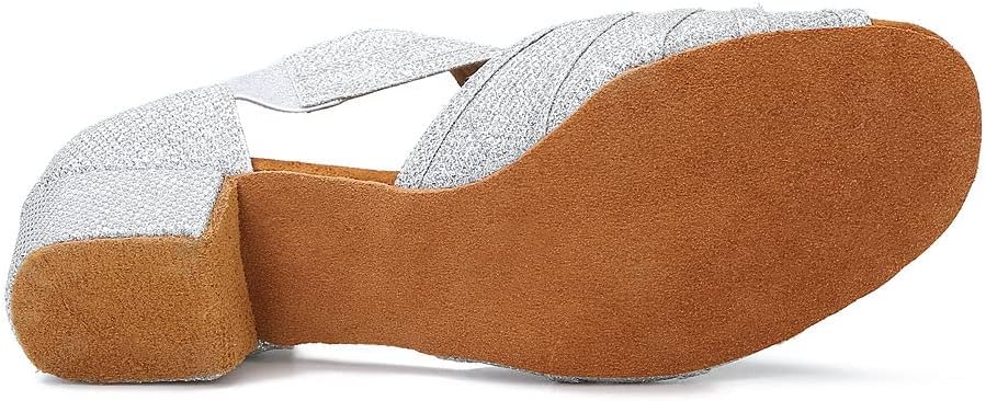 Low Heel Women Ballroom Dance Shoes Salsa Batchata Social Beginner Practice Wedding Dancing 1.5in Heels YT04 - Image 6