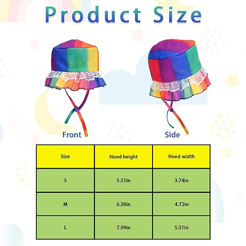 Miniatura 2 de Disfraz de orgullo gay para perro, lindo pañuelo para perro, accesorios de orgullo para perros pequeños y medianos, gatos, sombrero de encaje