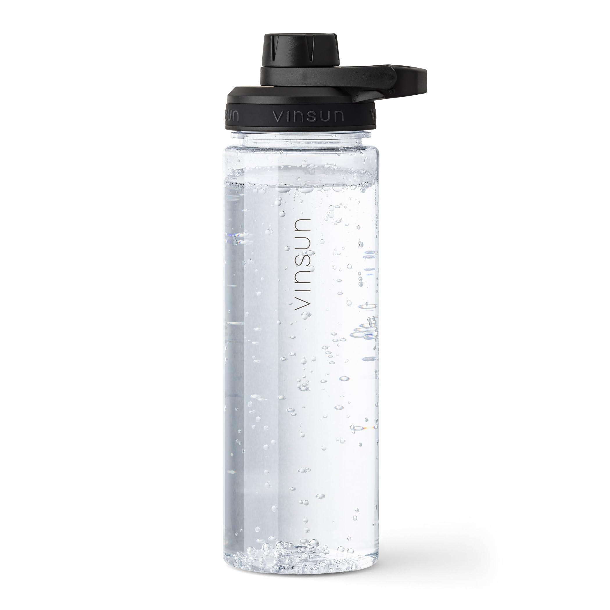 VINSUN Water Bottle 750ml – Leak-Proof, Suitable for Carbonated Drinks, BPA Free – Lightweight Tritan Drinks Bottle for Sports, School, Cycling