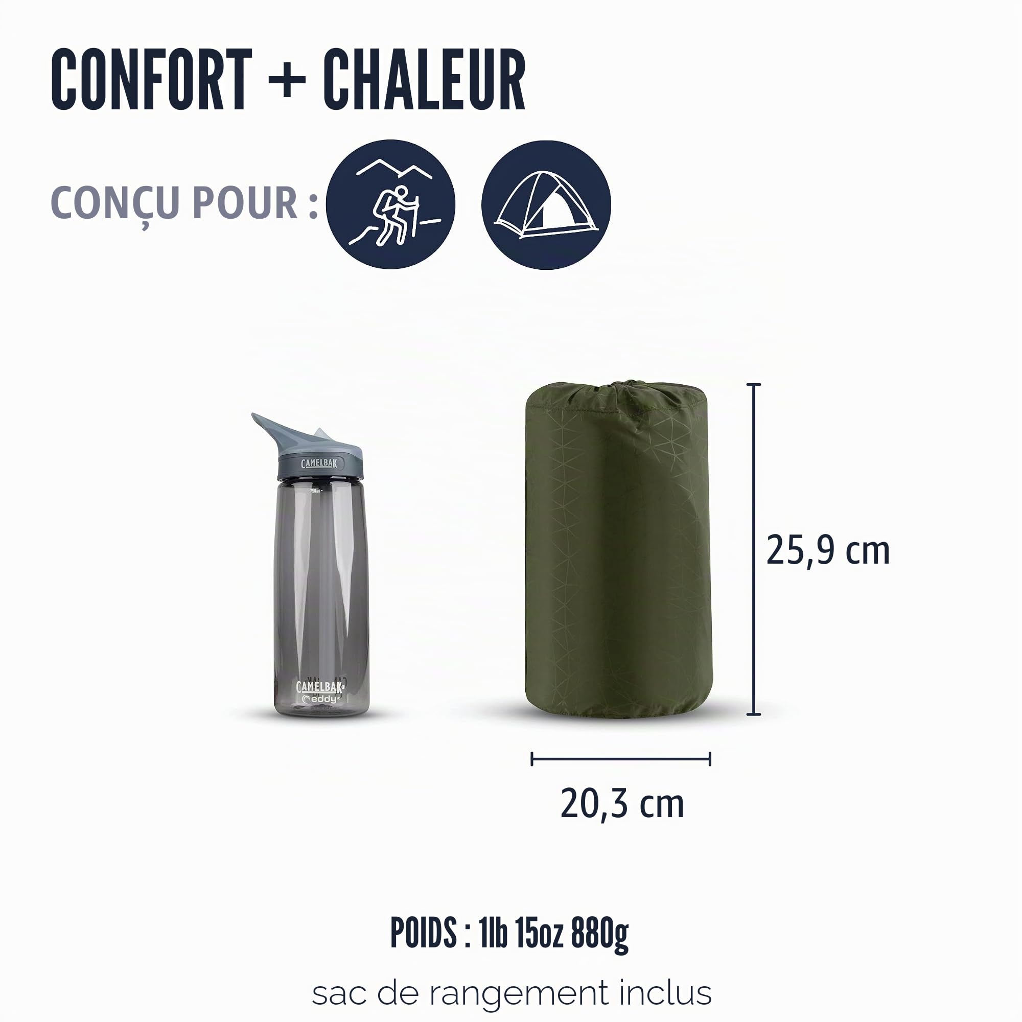 Camp Plus Self Inflating Regular - C: verde oscuro