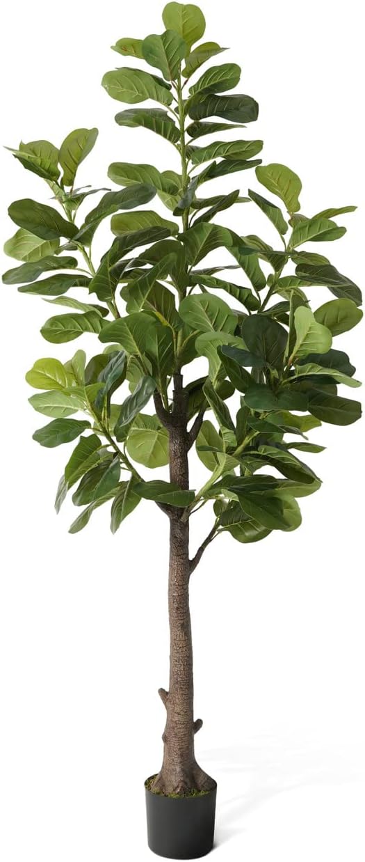 LYERSE Fiddle Leaf Fig Tree Artificial 6ft Faux Ficus
