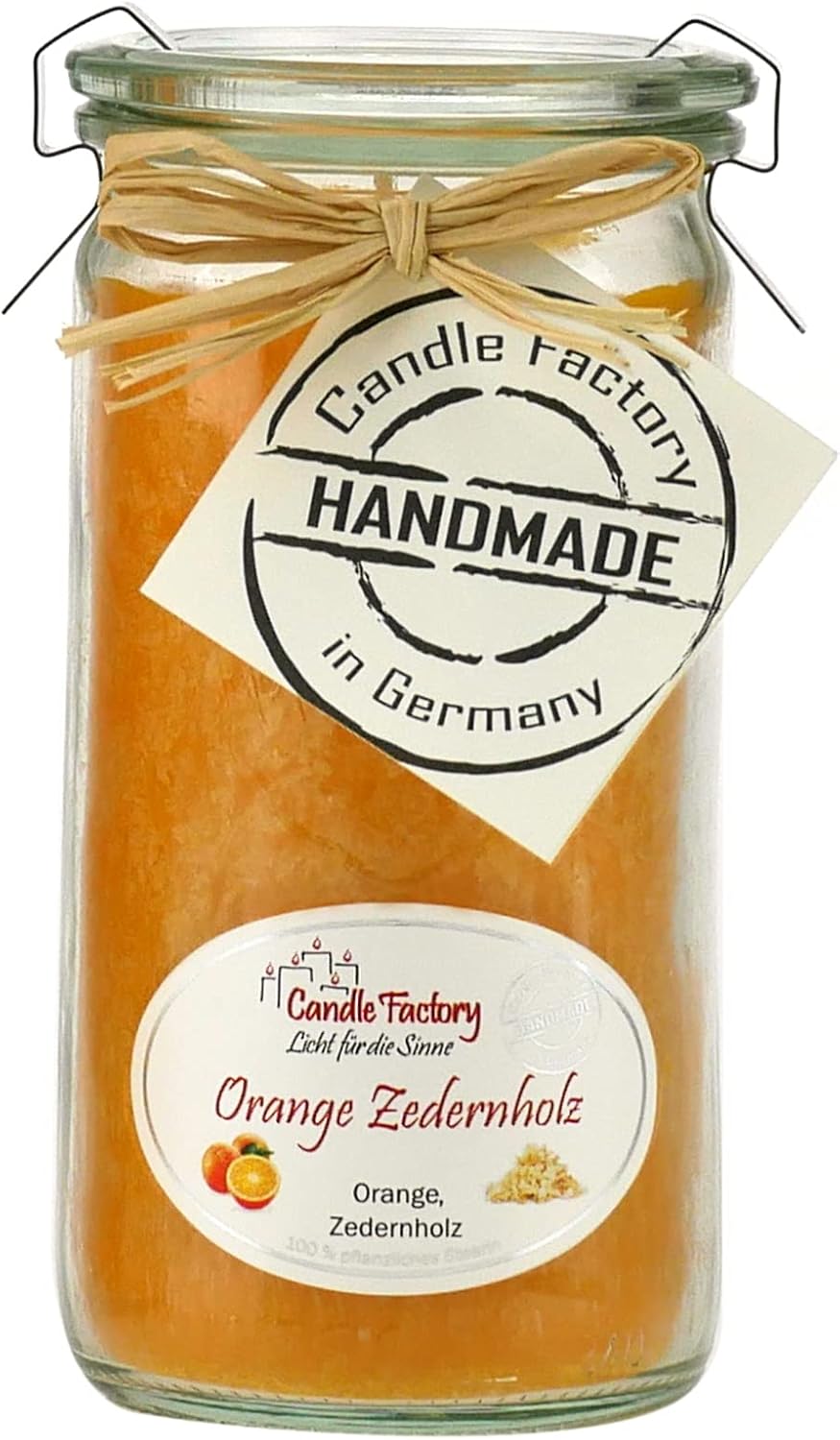 Amazon.de Candle Factory Kerze Mini Jumbo Kerzen Windlicht Duft Orange