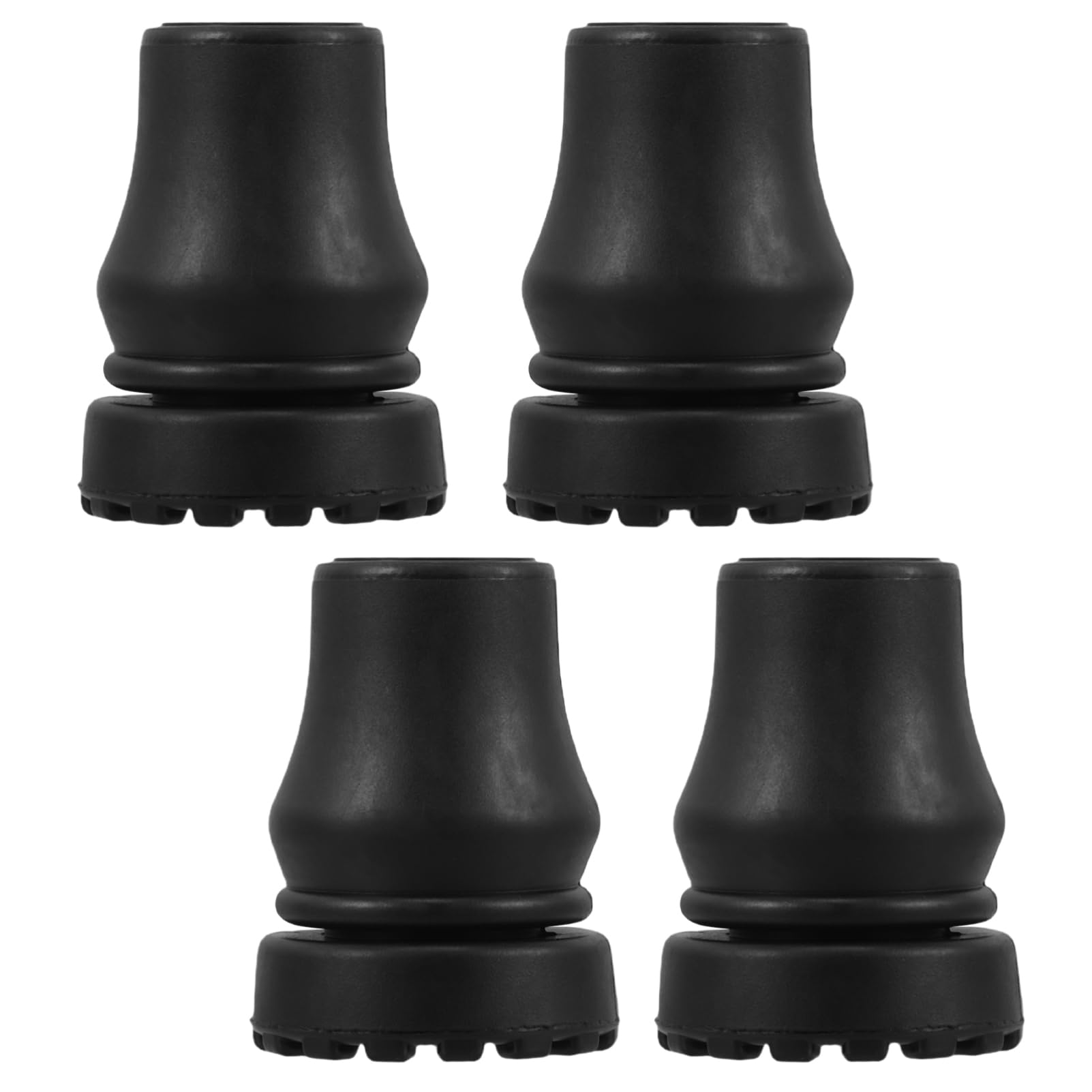 BCOATH Walking Stick Accessories 4pcs Cane Replacement Tips Anti-Slip Rubber Tips Cane Grip for Seniors Easy to Install Pad Covers