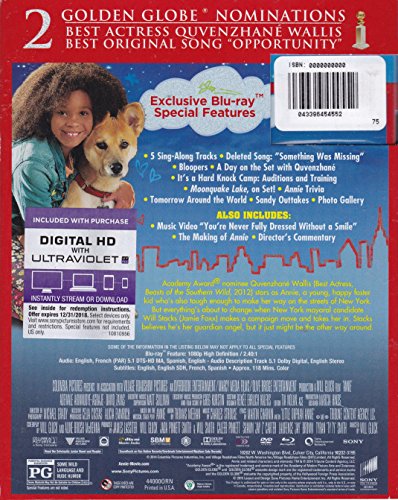 Annie [Blu-ray] B00UUNXPQS Book Cover