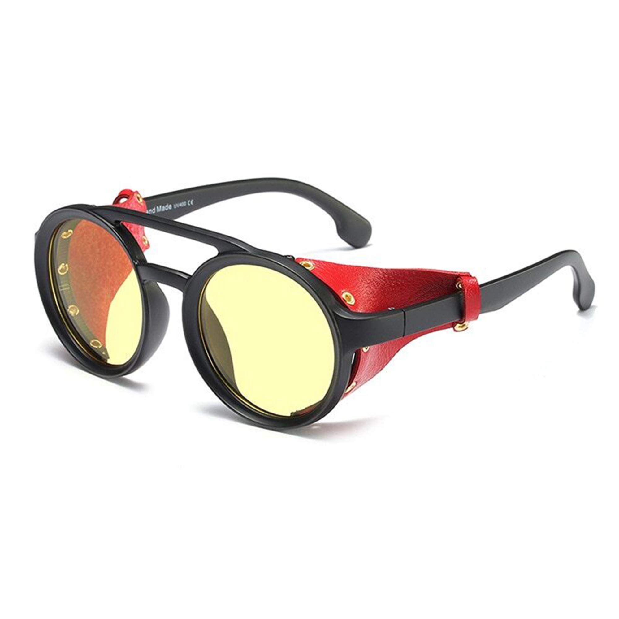 By Visions India Retro Vintage Round Flap Unisex Men Women Polarized Sunglasses-image-35